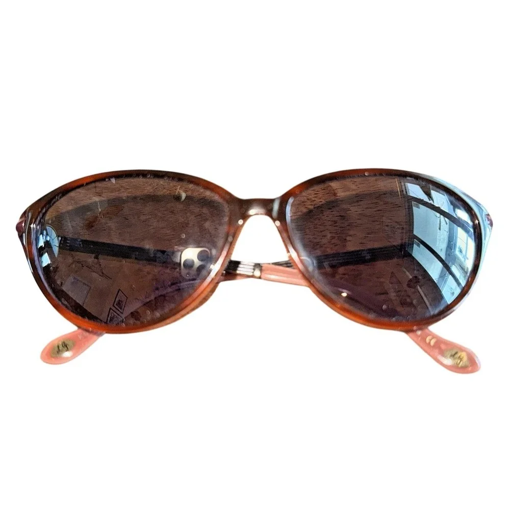 Lulu Guinness Sunglasses Cat Eye Tortoiseshell Pink Lip Motif Designer Whimsical